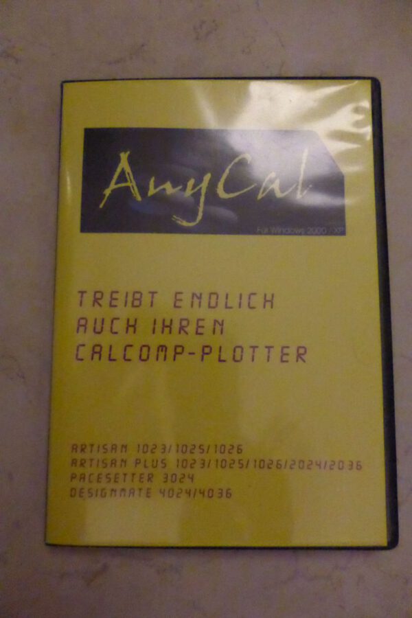 Plotter Calcomp Software "AnyCal"