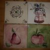 Konvolut Kunst-Keramikfliesen